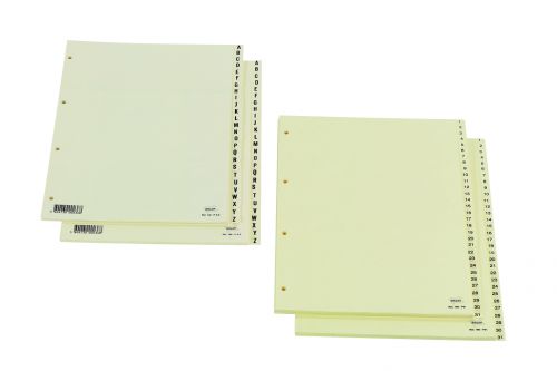 Separador Alfabético Ref. 180-PAZ Cart 180 grs. Creme , Ancor , PA12180PAZ001 , 5604730000368